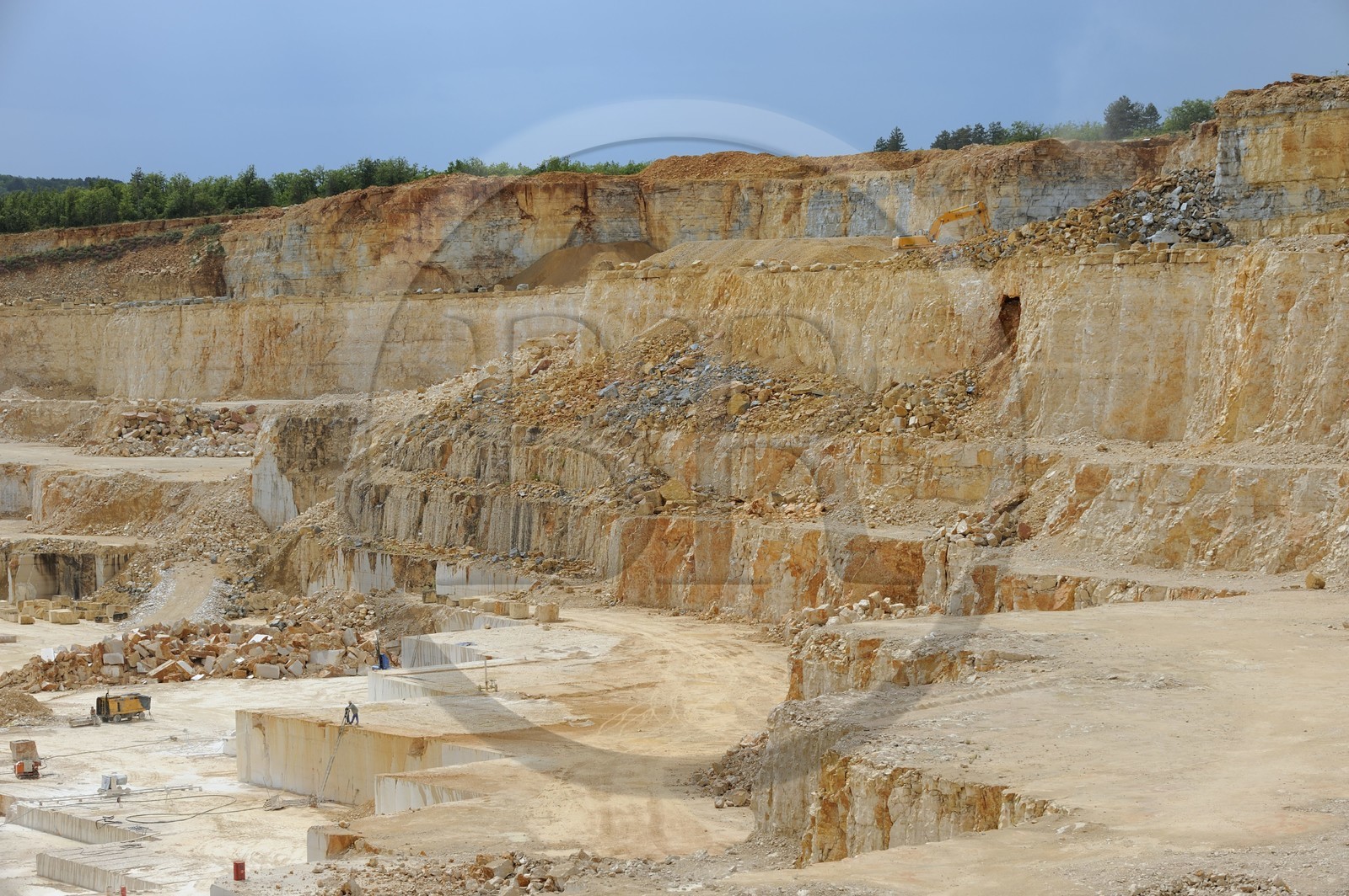 France, Côte d'Or (21), les carrières calcaires de Comblanchien