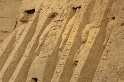 Egypt, Upper Egypt, Nubia, Abu Simbel, site listed as World Heritage by UNESCO, Nefertari Temple dedicated to Hathor Goddess