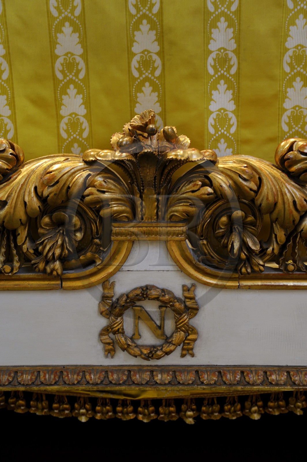 Italie, Toscane, l’Ile d’Elbe, Portoferraio, la maison de Napoléon 1er dans le Palazzina dei Mulini, le lit de l'empereur