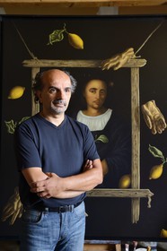 France, Corse-du-Sud (2A), village de Villanova près d'Ajaccio, le peintre Mario Sépulcre