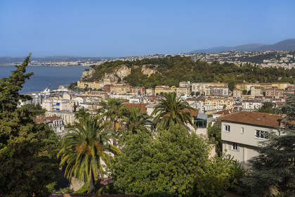 France, Alpes-Maritimes (06), Nice classée Patrimoine Mondial de l'UNESCO, le parc de la Colline du Chateau