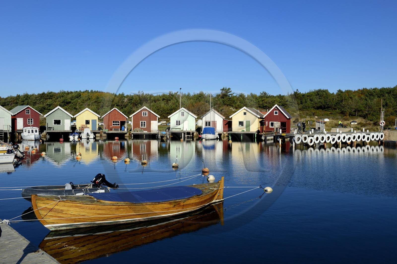 Sweden, Västra Götaland, Koster Islands, Sydkoster, fishing port of Brevik