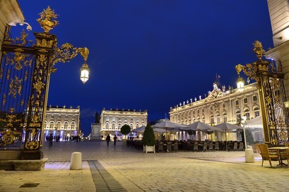 France, Meurthe-et-Moselle, Nancy, Place Stanislas (former Place Royale) built by Stanislas Leszczynski in the 18th century, listed as World Heritage by UNESCO, the City Hall on the right