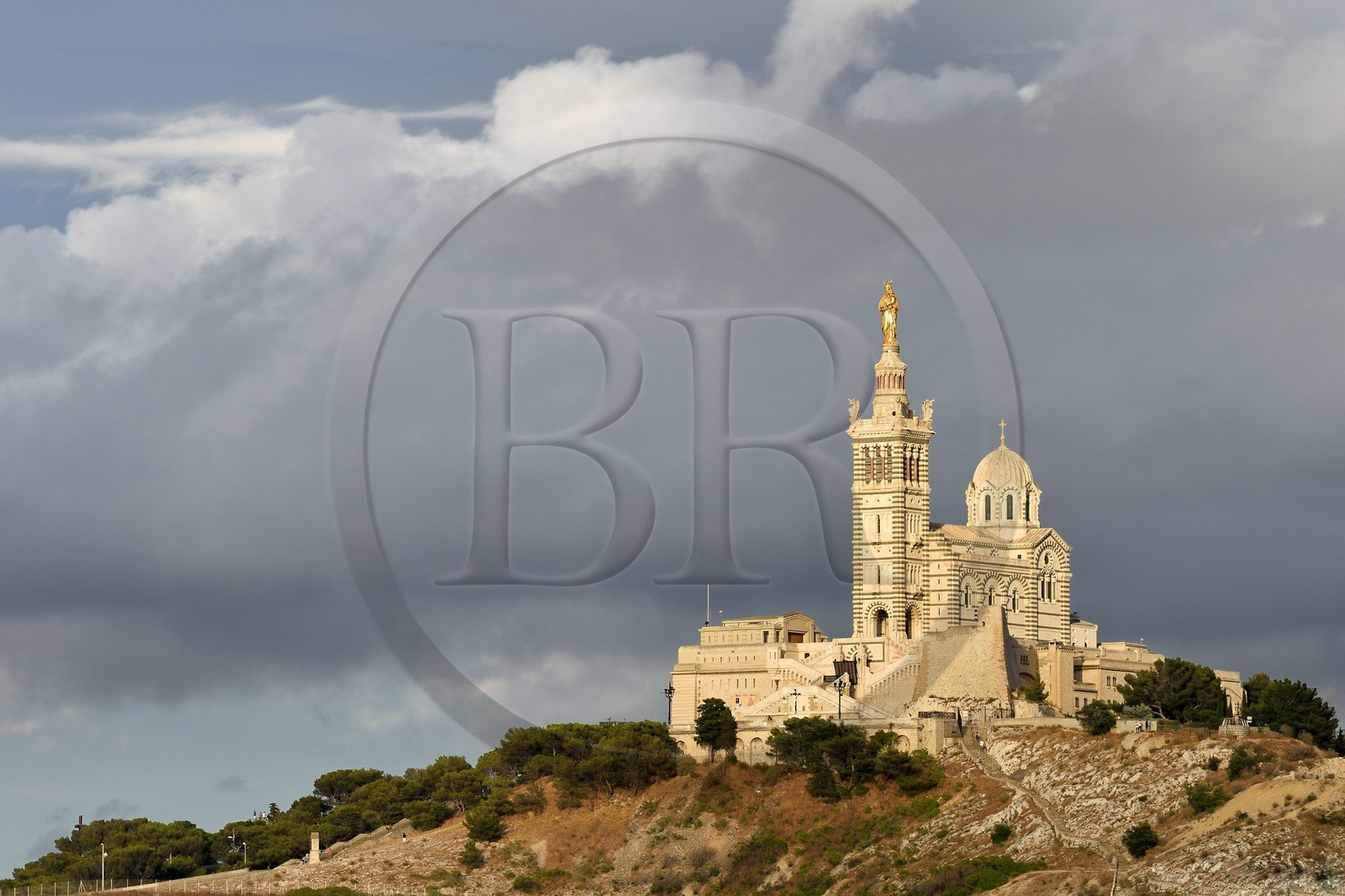 France, Bouches-du-Rhône (13), Marseille, basilique Notre-Dame de la Garde