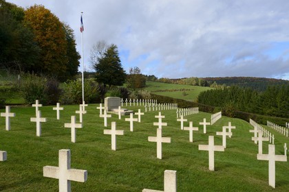 France, Meuse, Lorraine Regional Park, Cotes de Meuse, Saint-Remy-la-Calonne, National Cemetery where the writer Alain-Fournier rests