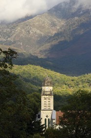 France, Corse du Sud, Prunelli river valley, Bastelica, St. Michael's Church