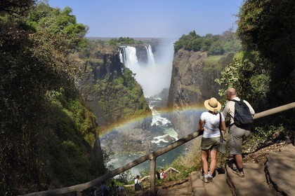 Zimbabwe, Matabeleland North Province,  Zambesi River, the Victoria Falls, listed as World Heritage by UNESCO