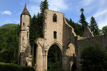 Allemagne, Forêt Noire, Schwartzwald, Bade-Würtemberg, les ruines du couvent Allerheiligen (Tous les saints)