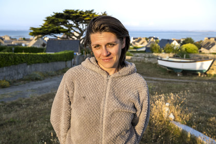 France, Finistère, Iroise Sea, Molene Island, Gwenola Gervais returned to the island to open a socio-ecological hostel
