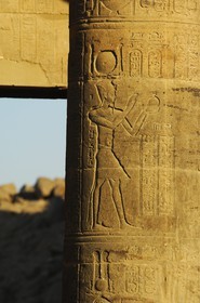 Egypte, Haute-Egypte, Nubie, vallée du Nil, Assouan, île d'Agilka, Philae classé Patrimoine Mondial de l'UNESCO, le temple d'Isis