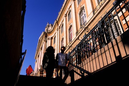 France, Haute-Garonne (31), Toulouse, place du Capitole (sortie de parking)