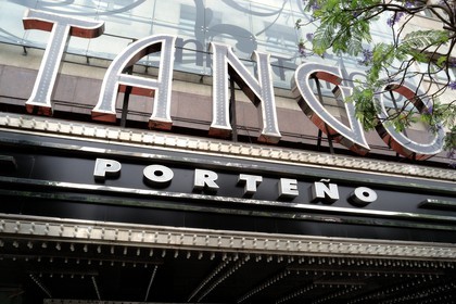 Argentina, Buenos Aires, Tango Porteno theater on 9 de Julio avenue