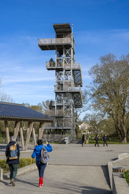 France, Loire-Atlantique, Parc Naturel Regional de la Briere (Briere Natural Regional Park), Saint Malo de Guersac, the Rozé Belvedere