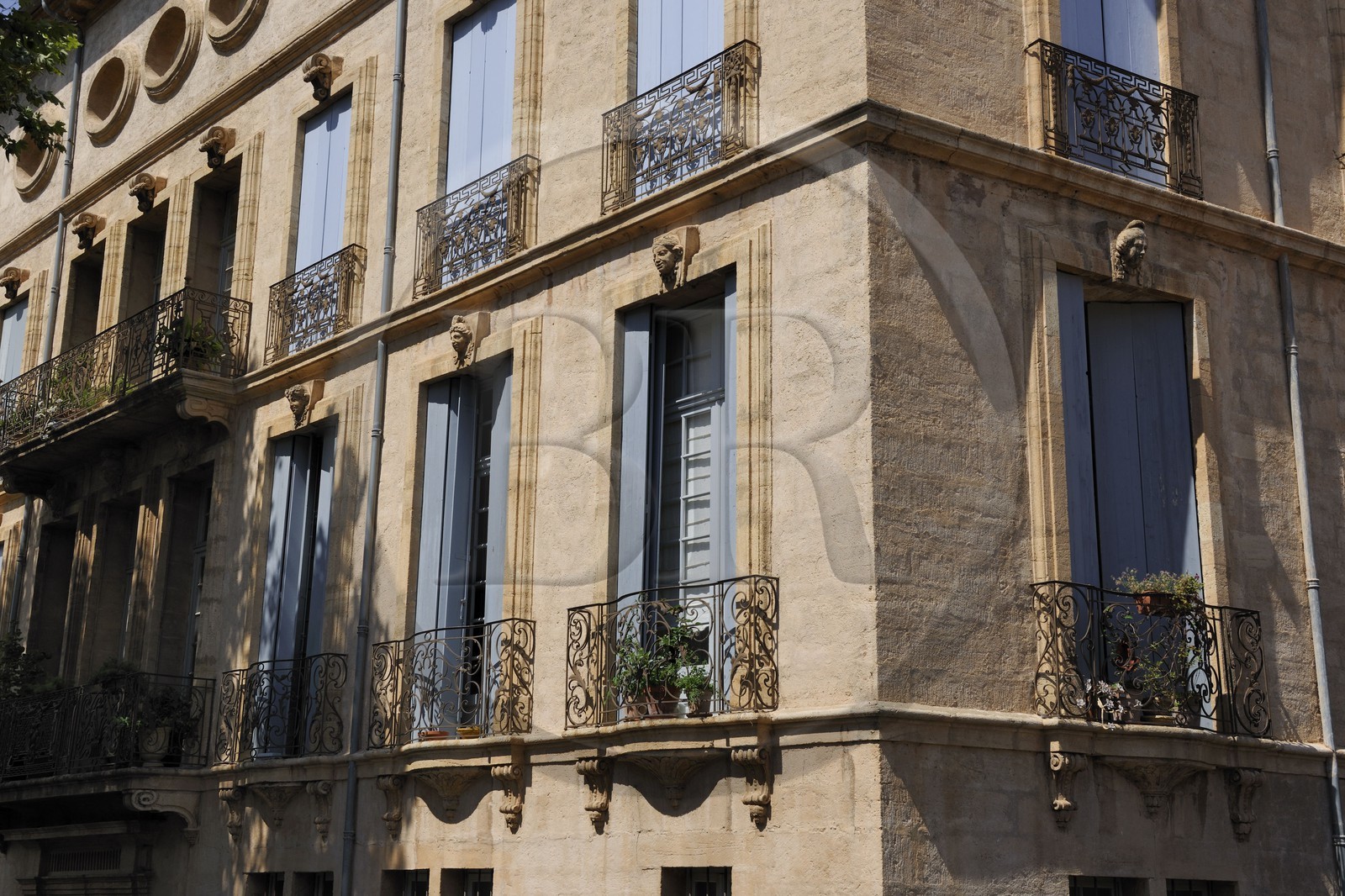 France, Hérault (34), Pézenas, Hôtel de Malibran rue Denfert-Rochereau