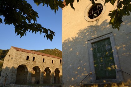 France, Corse du Sud, Alta Rocca, Sainte-Lucie-de-Tallano (Santa Lucia di Tallà), former convent of Saint Francis, house of energy