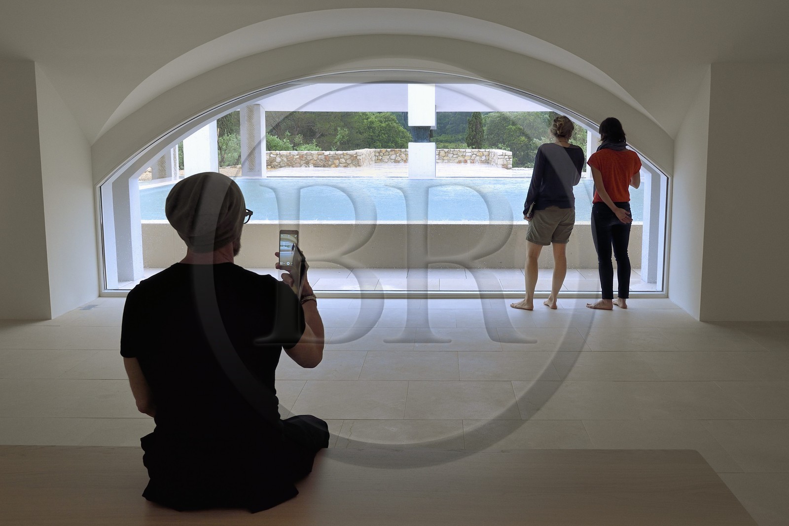 France, Var (83), Iles d'Hyères, parc national de Port Cros, Ile de Porquerolles, la Fondation Carmignac