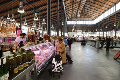 Espagne, Andalousie, Almeria, Marché Central couvert construit en 1893