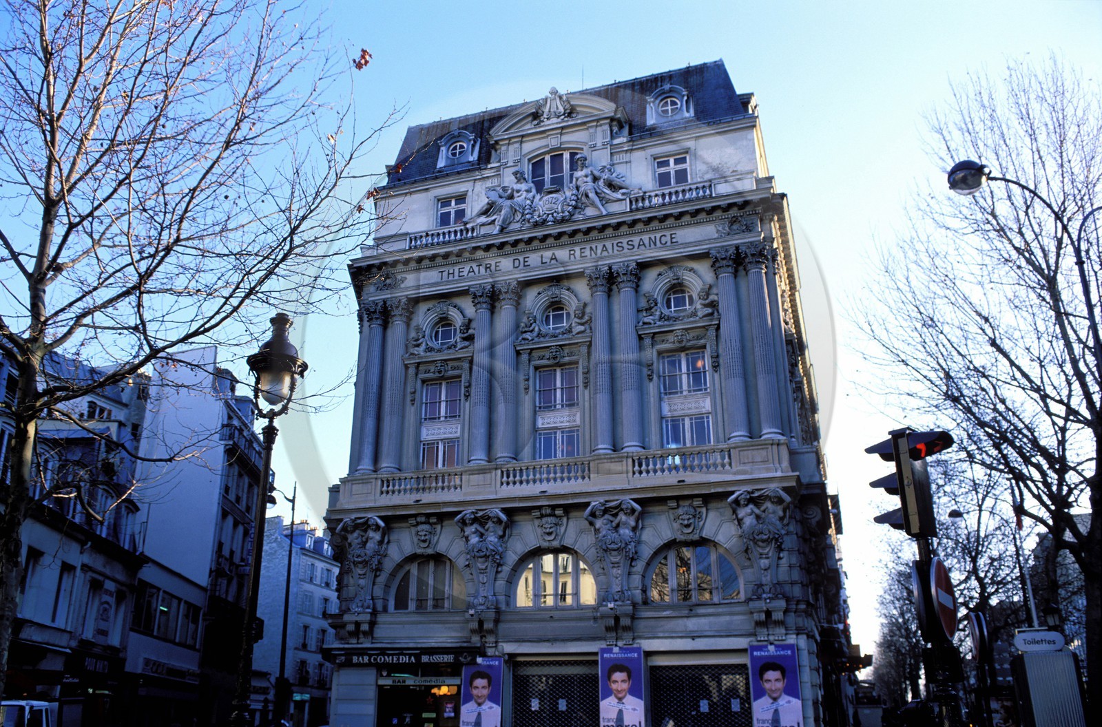 France, Paris (75), boulevard Saint-Martin, Théâtre de la Renaissance