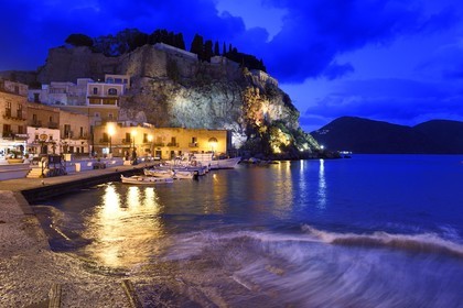Italy, Sicily, Aeolian Islands, listed as World Heritage by UNESCO, Lipari Island, Lipari, Marina Corta fishing port
