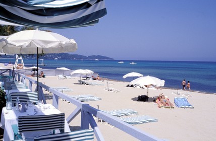 France, Var (83), Saint-Tropez, la plage de Ramatuelle