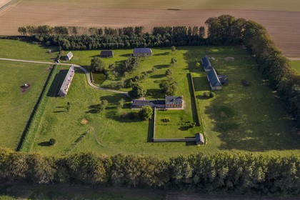 France, Seine-Maritime (76), Pays de Caux, Harcanville, clos masure La Bataille
