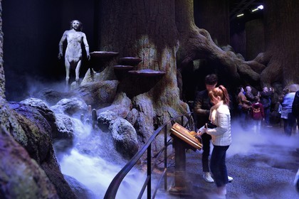 Royaume-Uni, Hertfordshire, Leavesden, Leavesden Film Studios, Harry Potter Studio Tour London, les coulisses du tournage des 8 films de Harry Potter, la mythique Forêt Interdite