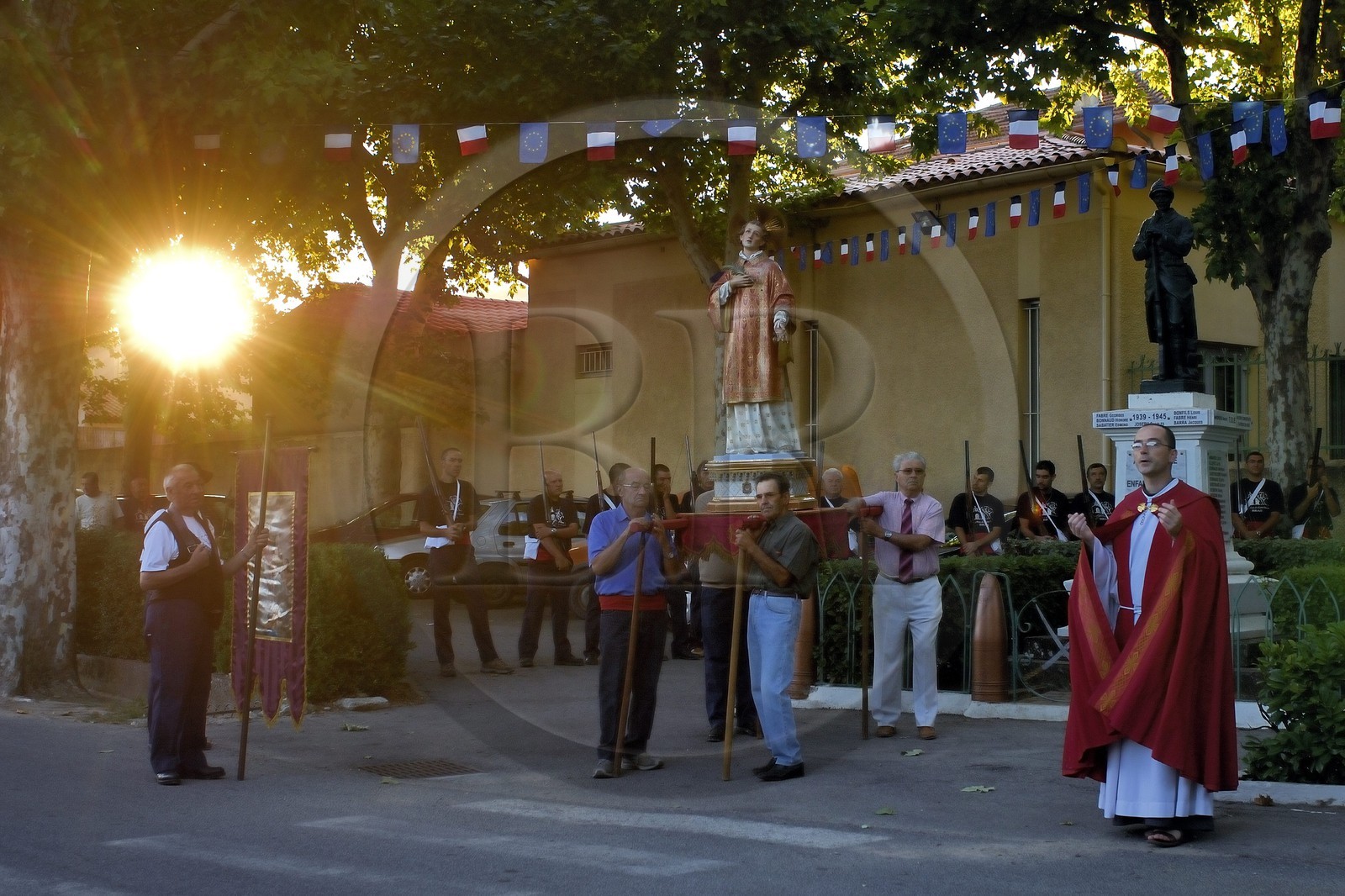 France, Var (83), la Provence Verte, Bras, la Bravade, procession de Saint-Etienne
