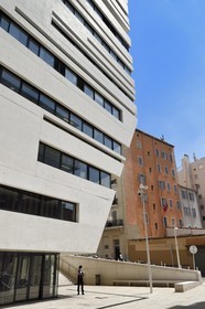 France, Var, Toulon, quartier Chalucet, building housing the Toulon Provence Méditerranée School of Art and Design (ESADTPM)