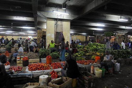 Tanzania, Dar es-Salaam, the Kariakoo central market, the lower floor