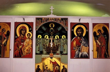 France, Saône-et-Loire (71), village d'Uchon, centre monastique orthodoxe d'Uchon