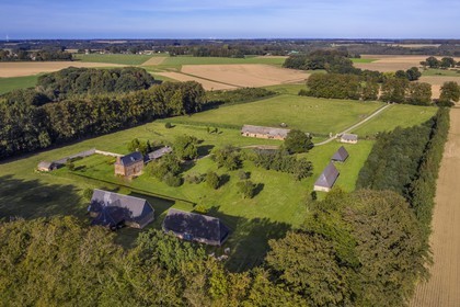 France, Seine-Maritime (76), Pays de Caux, Harcancille, clos masure La Bataille