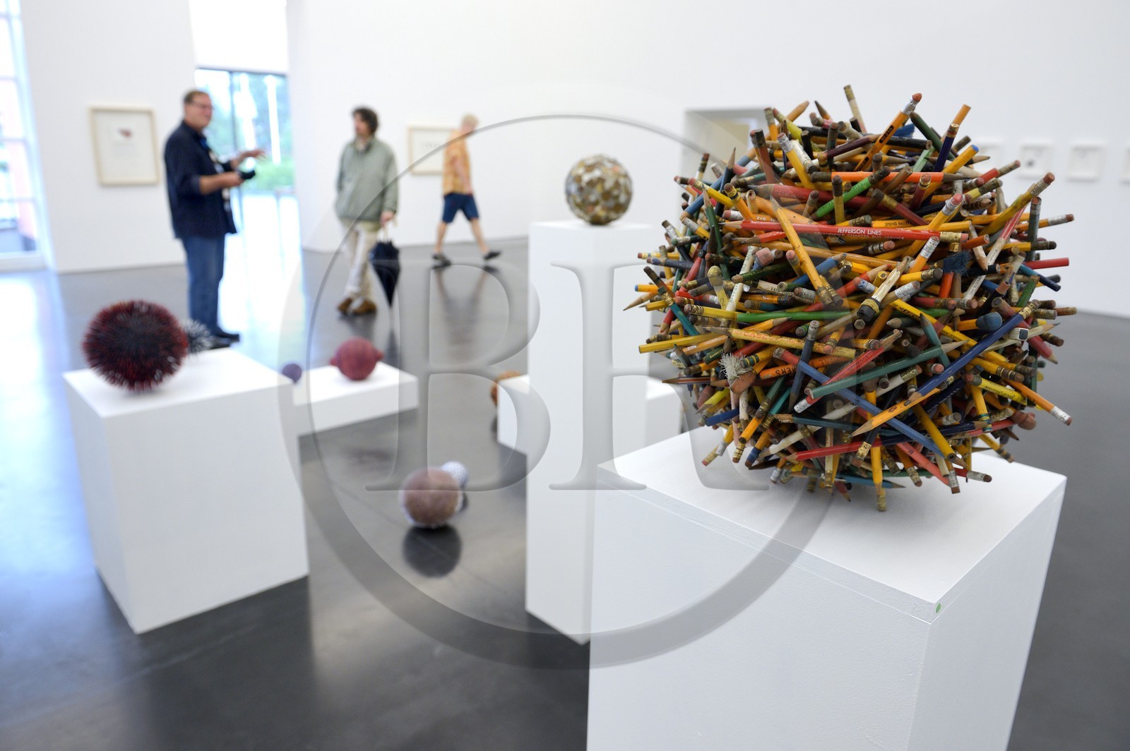 Suède, Comté de Vasterbotten, Umea, parc de sculpture d'Umeladen, galerie Andersson Sandström