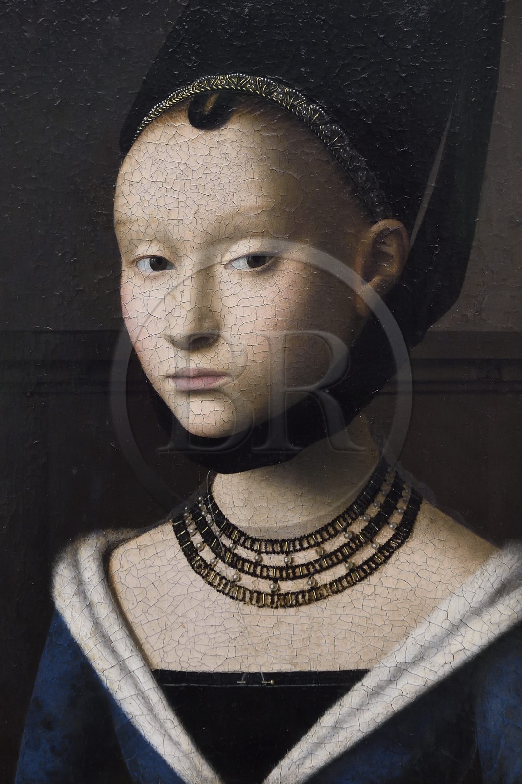 Allemagne, Berlin, Kulturforum, Gemäldegalerie (Galerie de Peinture), Portrait d'une jeune femme de Petrus Christus vers 1410 Bruges