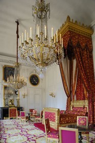 France, Yvelines, Chateau de Versailles, listed as World Heritage by UNESCO, the Grand Trianon, the Queen of Belguim's bedroom