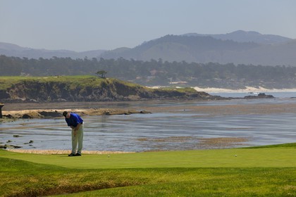 United States, California, 17 Mile Drive, golf of Pebble Beach