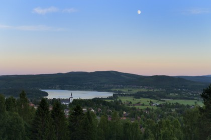 Suède, comté de Dalécarlie, région de Leksand, Siljansnäs sur la rive du lac Siljan