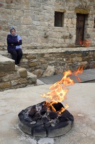 Azerbaijan, Baku, Surakhany, Atashgah or Fire Temple, Zoroastrian place of worship built during the 18th century by an Indian community on a natural gas field