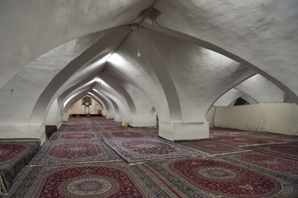 Iran, Isfahan Province, Isfahan, Jame Mosque, shabestan, Prayer Hall in the winter hall