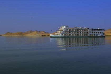 Egypt, Upper Egypt, Nubia, Lake Nasser, lake cruise on Qasr Ibrim ship