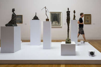 France, Bouches du Rhone, Aix en Provence, Granet museum, sculptures by Alberto Giacometti