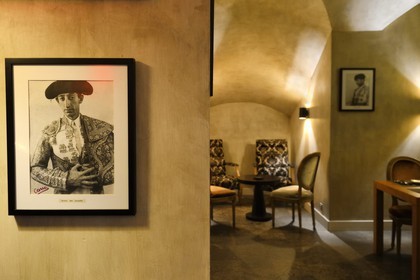 Spain, Andalusia, Cordoba, Hospes Palacio del Bailio hotel, the tapas bar