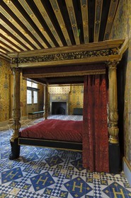 France, Loir et Cher, Loire Valley listed as World Heritage by UNESCO, Chateau de Blois, bedroom of the king