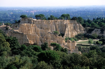 France, Pyrenees Orientales, Riberal region, columns (orgues) of Ille sur Têt