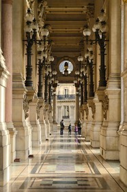 France, Paris (75), Opéra Garnier, la terrasse de la facade sud