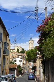 France, Var, Draguignan, the Clock Tower at the end of the rue de la Blancherie