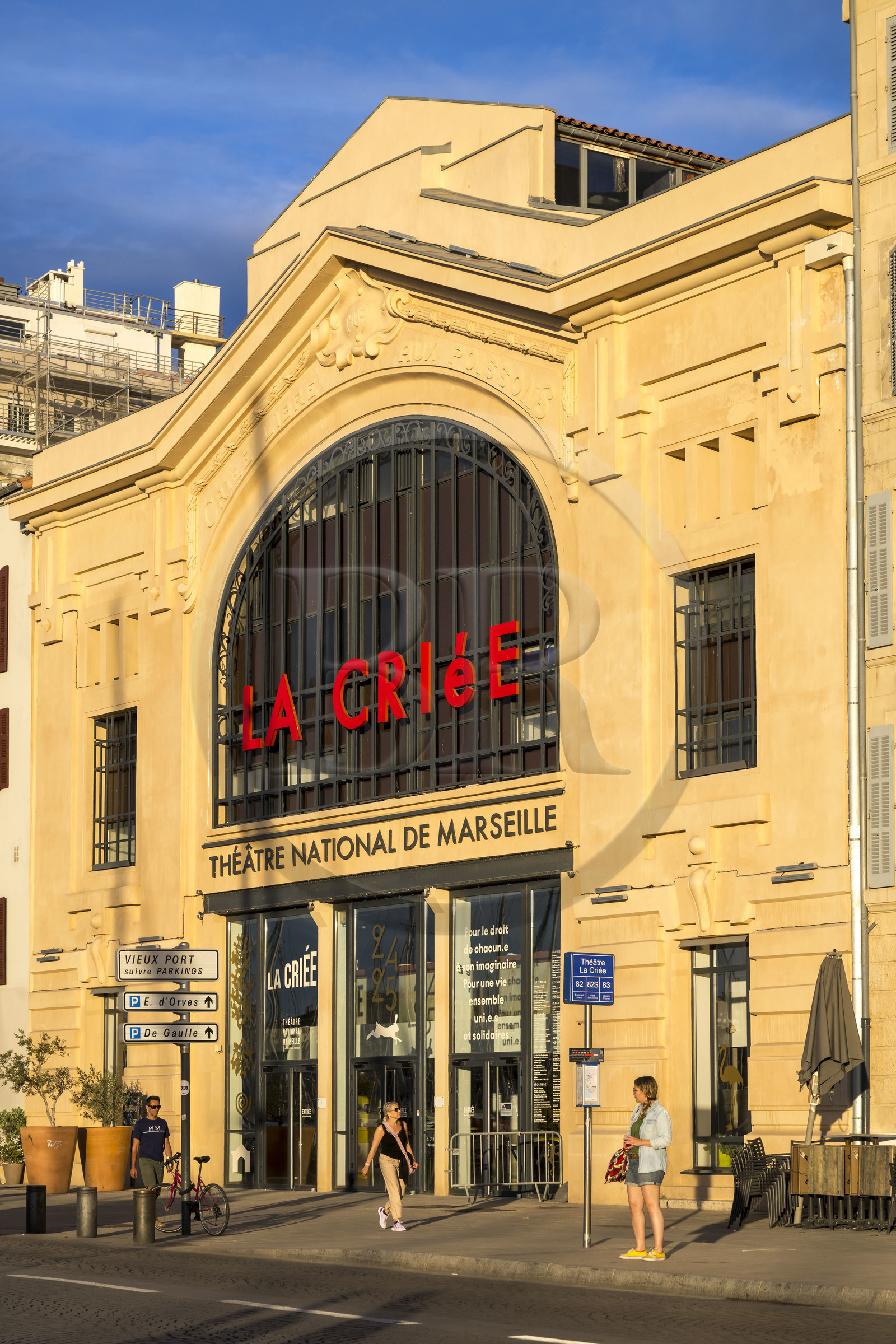 France, Bouches-du-Rhône (13), Marseille, Le Vieux Port, le théâtre de La Criée sur la quai Rive-Neuve