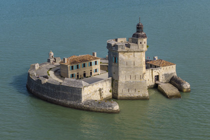 France, Charente-Maritime (17), Bourcefranc-le-Chapus, Fort Louvois aussi appellé Fort du Chapus (vue aérienne)