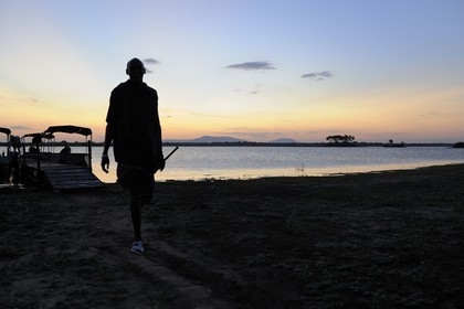 Tanzanie, Reserve de gibier de Selous une des plus grandes zones protégées au monde et inscrite sur la liste du patrimoine mondial de l’Unesco depuis 1982, le très exclusif Selous Camp est installé au bord du lac Nzerakera