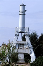 France, Saône-et-Loire (71), Le Creusot, Montceau, le marteau-pillon emblématique de la ville