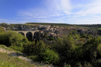 France, Herault, Pays Cathare, Minerve village, labelled Les Plus Beaux Villages de France (The Most Beautiful Villages of France) ..